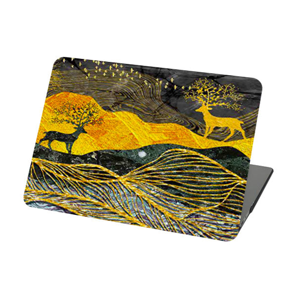 SymmetricalDeer-049 - Macbook Case - Macbook M1 M2 Pro Max 14" 16" inch  + Free Keyboard Cover