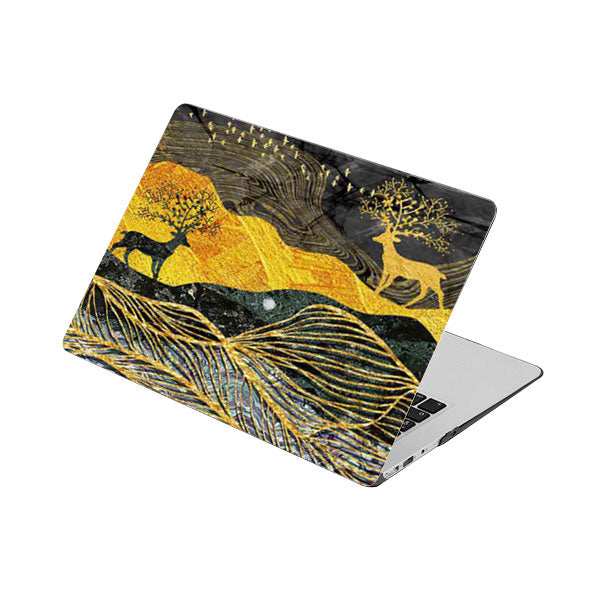 SymmetricalDeer-049 - Macbook Case - Macbook M1 M2 Pro Max 14" 16" inch  + Free Keyboard Cover