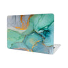 GreenMarble-105 - Macbook Case - Macbook M1 M2 Pro Max 14" 16" inch  + Free Keyboard Cover