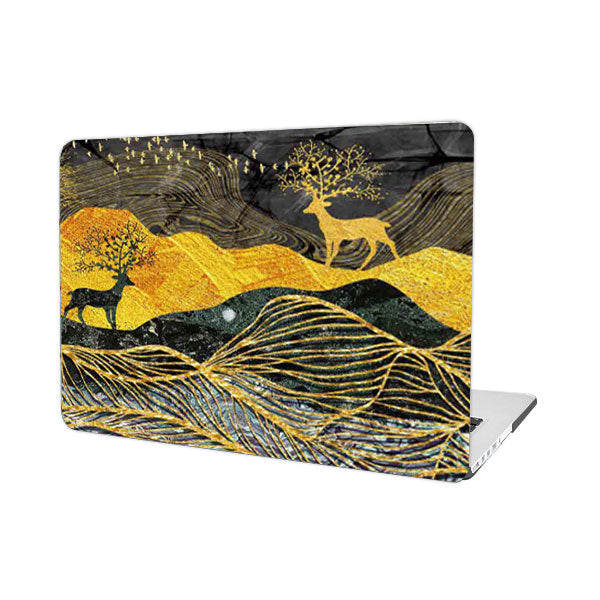 SymmetricalDeer-049 - Macbook Case - Macbook M1 M2 Pro Max 14" 16" inch  + Free Keyboard Cover