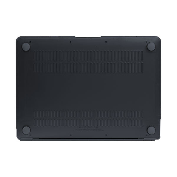 Blackmap With Apple Cut Out Logo - Macbook Case - Macbook Air Pro 13" inch  + Free Keyboard Cover