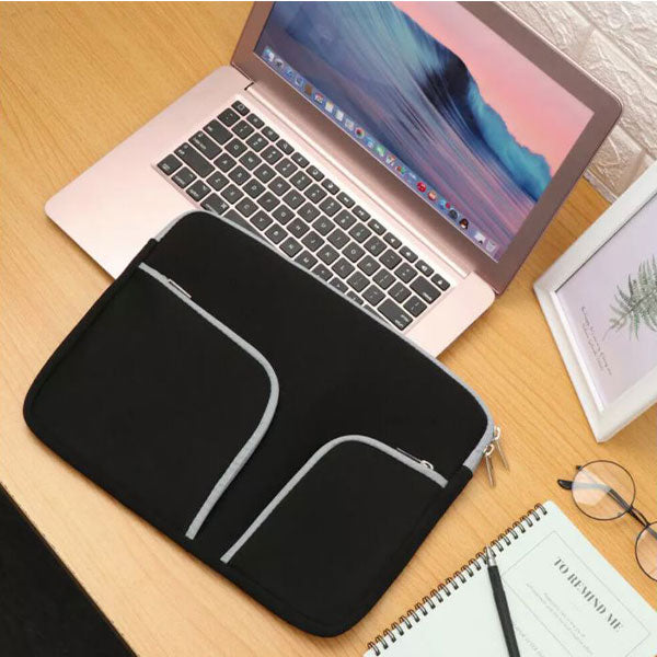 Nylon Black- Macbook Sleeve Handle -  Macbook Air Pro Retina M1 M2 13" 13.6" inch