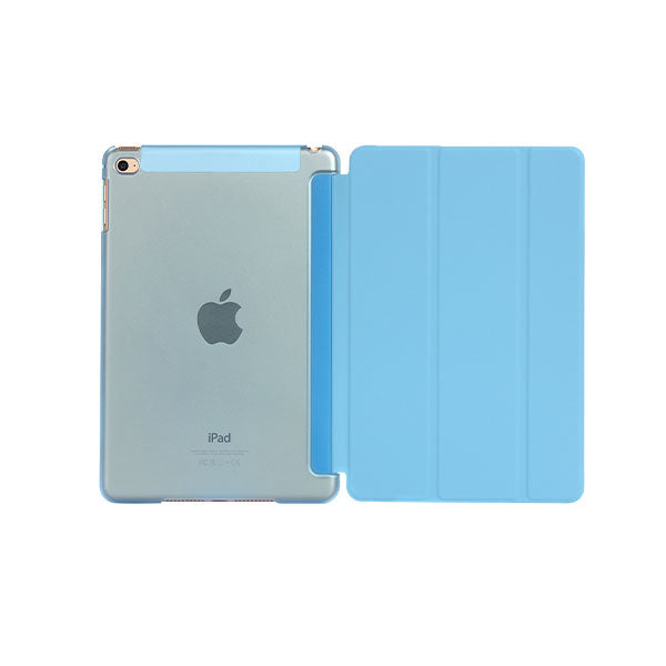 Blue Smart Cover and Hard Back Case for Apple iPad - iPad 5/4/3/2 Mini Air 1/2/3