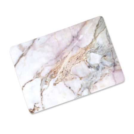 WhiteMarble-018 Without Apple Cut Out Logo - Macbook Case - Macbook Air Pro M1 M2 Pro Max 13" 14" 16" inch  + Free Keyboard Cover