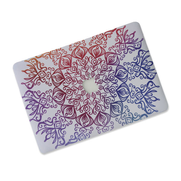 Geometry With Apple Cut Out Logo - Macbook Case - Macbook Air Pro 13" inch  + Free Keyboard Cover