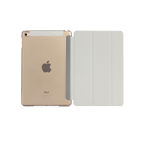 Grey Smart Cover and Hard Back Case for Apple iPad - iPad 5/4/3/2 Mini Air 1/2/3