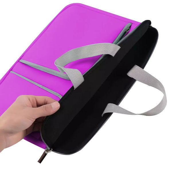 Nylon Purple - Macbook Sleeve Handle -  Macbook Air Pro Retina M1 M2 13" 13.6" inch