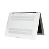 RS-1149White With Apple Cut Out Logo - Macbook Case - Macbook Air Pro 13" inch  + Free Keyboard Cover