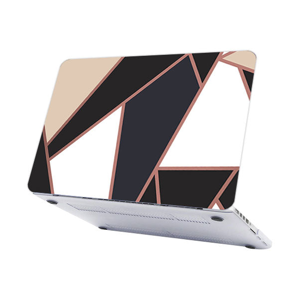 RS-1279WHITE Without Apple Cut Out Logo - Macbook Case - Macbook Air Pro 13" inch  + Free Keyboard Cover