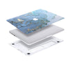 RS_231 White With Apple Cut Out Logo - Macbook Case - Macbook Air Pro 13" 13.6" inch  + Free Keyboard Cover
