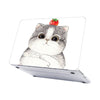 RS-805WHITE Without Apple Cut Out Logo - Macbook Case - Macbook Air Pro 13" inch  + Free Keyboard Cover