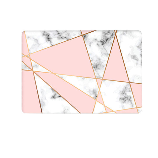 RS-819WHITE Without Apple Cut Out Logo - Macbook Case - Macbook Air Pro 13" inch  + Free Keyboard Cover