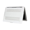 RS-913White With Apple Cut Out Logo - Macbook Case - Macbook Air Pro 13" 13.6" inch  + Free Keyboard Cover