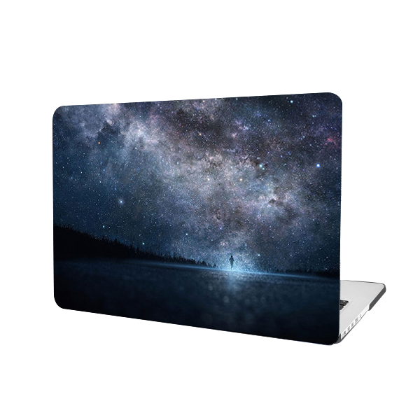 RS-784Black Without Apple Cut Out Logo - Macbook Case - Macbook Air 13.6" inch  + Free Keyboard Cover