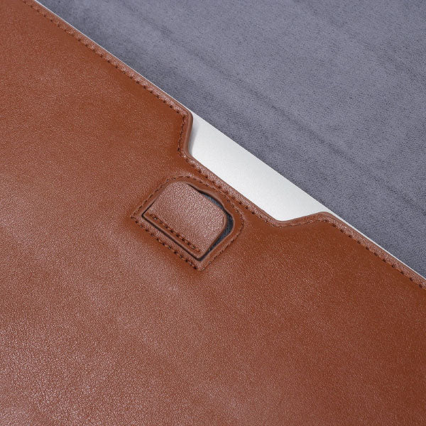 Leather Brown  - Macbook Sleeve -  Macbook Air Pro Retina M1 M2 13" 13.6" inch