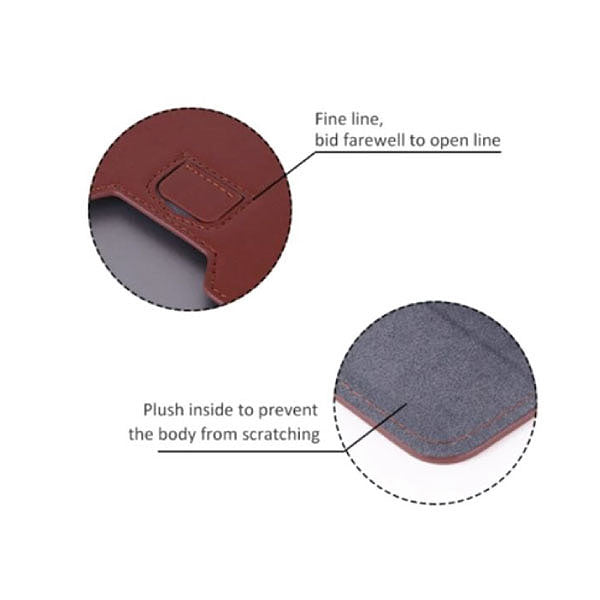 Leather Brown  - Macbook Sleeve -  Macbook Air Pro Retina M1 M2 13" 13.6" inch