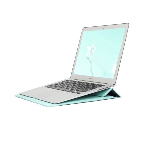 Leather Light Green  - Macbook Sleeve -  Macbook Air Pro Retina M1 M2 13" 13.6" inch
