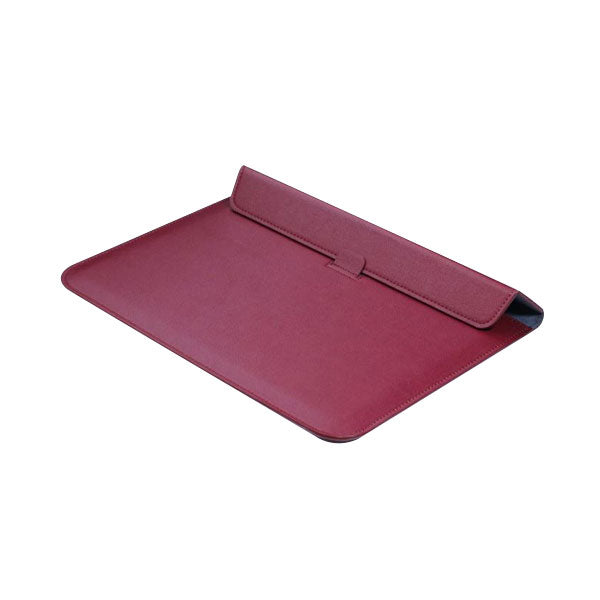 Leather Wine Red  - Macbook Sleeve -  Macbook Air Pro Retina M1 M2 13" 13.6" inch