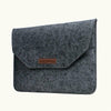 Wool Felt Black  - Macbook Sleeve -  Macbook Air Pro Retina M1 M2 13" 13.6" inch
