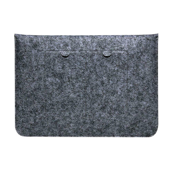 Wool Felt Black  - Macbook Sleeve -  Macbook Air Pro Retina M1 M2 13" 13.6" inch