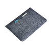 Wool Felt Black  - Macbook Sleeve -  Macbook Air Pro Retina M1 M2 13" 13.6" inch