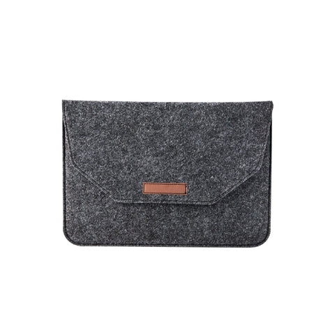 Wool Felt Black  - Macbook Sleeve -  Macbook Air Pro Retina M1 M2 13" 13.6" inch