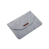 Wool Felt Grey  - Macbook Sleeve -  Macbook Air Pro Retina M1 M2 13" 13.6" inch