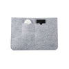 Wool Felt Grey  - Macbook Sleeve -  Macbook Air Pro Retina M1 M2 13" 13.6" inch