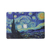 Starry Night With Apple Cut Out Logo - Macbook Case - Macbook Air Pro 13" inch  + Free Keyboard Cover