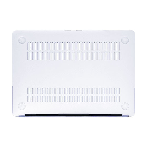 RS-1043WHITE Without Apple Cut Out Logo - Macbook Case - Macbook Air Pro 13" inch  + Free Keyboard Cover