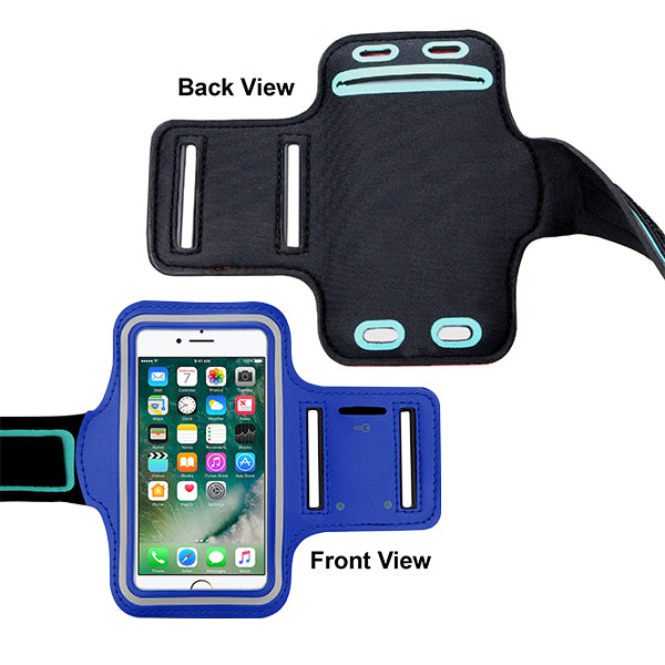 Blue Sport Gym Color Armband Arm Case Running Exercise for Apple iPhone