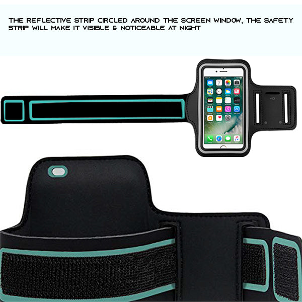 Blue Sport Gym Color Armband Arm Case Running Exercise for Apple iPhone